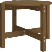vidaXL Salontafel Ø 62,5x45 cm massief grenenhout honingbruin