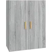 vidaXL Bovenkast 69,5x34x90 cm grijs sonoma eikenkleurig