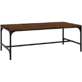 vidaXL Salontafel 100x50x35 cm bewerkt hout bruin eikenkleur