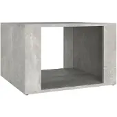 vidaXL Nachtkastje 57x55x36 cm bewerkt hout betongrijs