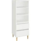 vidaXL Hoge kast 40x36x110 cm bewerkt hout wit