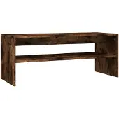 vidaXL Salontafel 100x40x40 cm bewerkt hout gerookt eikenkleurig