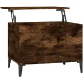 vidaXL Salontafel 60x44,5x45 cm bewerkt hout gerookt eikenkleurig