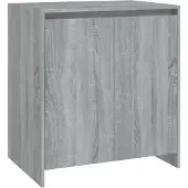 vidaXL Dressoir 70x41x75 cm bewerkt hout grijs sonoma eikenkleurig