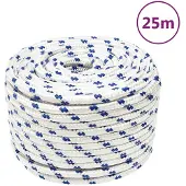 vidaXL Boot touw 12 mm 25 m polypropyleen wit