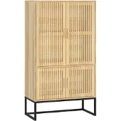 vidaXL Hoge kast 70x35x125 cm bewerkt hout