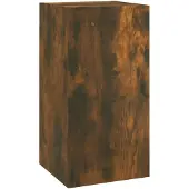 vidaXL Tv-meubel 30,5x30x60 cm bewerkt hout gerookt eikenkleurig