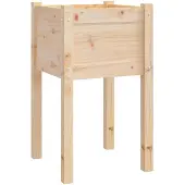 vidaXL Plantenbak 50x50x70 cm massief grenenhout