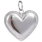 Go Dutch Label Hanger big heart Zilver