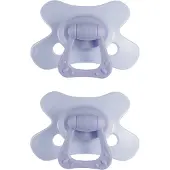 Difrax Fopspeen Natural - 18+ Maanden - Lila - 2 Stuks