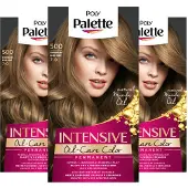 Palette - 500 Donkerblond - Haarverf - Intensieve, Natuurlijke Kleuren met 100% Grijsdekking - Voordeelverpakking - 3 stuks