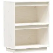 vidaXL Wandkast 60x34x75 cm massief grenenhout wit