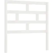 vidaXL Hoofdbord 96x4x100 cm massief grenenhout wit