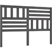 vidaXL Hoofdbord 166x4x100 cm massief grenenhout grijs