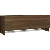 vidaXL Kledingkast 100x32,5x35 cm bewerkt hout bruin eikenkleur