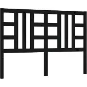 vidaXL Hoofdbord 166x4x100 cm massief grenenhout zwart