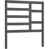 vidaXL Hoofdbord 81x4x104 cm massief grenenhout grijs