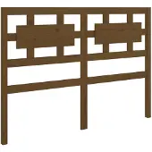 vidaXL Hoofdbord 205,5x4x100 cm massief grenenhout honingbruin