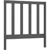 vidaXL Hoofdbord 96x4x100 cm massief grenenhout grijs