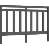 vidaXL Hoofdbord 166x4x100 cm massief grenenhout grijs