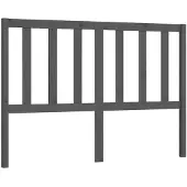 vidaXL Hoofdbord 146x4x100 cm massief grenenhout grijs