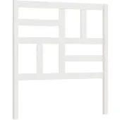 vidaXL Hoofdbord 106x4x104 cm massief grenenhout wit