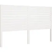 vidaXL Hoofdbord 186x4x100 cm massief grenenhout wit