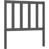 vidaXL Hoofdbord 81x4x100 cm massief grenenhout grijs