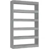 vidaXL Boekenkast/kamerscherm 100x30x166 cm grijs sonoma eikenkleurig