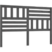 vidaXL Hoofdbord 146x4x100 cm massief grenenhout grijs
