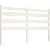 vidaXL Hoofdbord 146x4x100 cm massief grenenhout wit