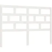 vidaXL Hoofdbord 126x4x100 cm massief grenenhout wit