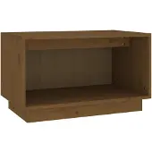 vidaXL Tv-meubel 60x35x35 cm massief grenenhout honingbruin