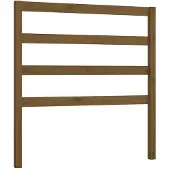 vidaXL Hoofdbord 81x4x100 cm massief grenenhout honingbruin