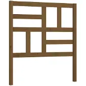 vidaXL Hoofdbord 81x4x104 cm massief grenenhout honingbruin