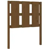 vidaXL Hoofdbord 80,5x4x100 cm massief grenenhout honingbruin