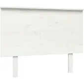 vidaXL Hoofdbord 104x6x82,5 cm massief grenenhout wit
