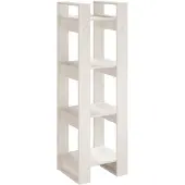 vidaXL Boekenkast/kamerscherm 41x35x125 cm massief grenenhout wit