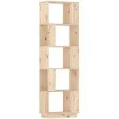 vidaXL Boekenkast/kamerscherm 51x25x163,5 cm massief grenenhout