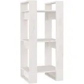 vidaXL Boekenkast/kamerscherm 41x35x91 cm massief grenenhout wit