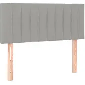 vidaXL Hoofdbord 90x5x78/88 cm stof lichtgrijs