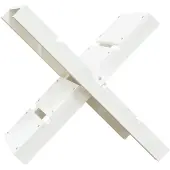vidaXL Houtblokhouder 47x39,5x48 cm massief grenenhout wit