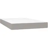 vidaXL Pocketveringmatras medium 120x200x20 cm stof lichtgrijs