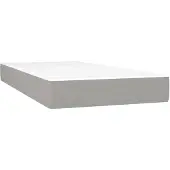 vidaXL Pocketveringmatras medium 80x200x20 cm stof lichtgrijs