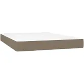 vidaXL Pocketveringmatras medium 140x200x20 cm stof taupe