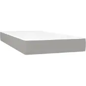 vidaXL Pocketveringmatras medium 120x190x20 cm stof lichtgrijs