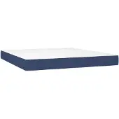 vidaXL Pocketveringmatras medium 160x200x20 cm stof blauw