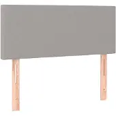 vidaXL Hoofdbord 100 x 5 x 78/88 cm stof lichtgrijs