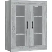 vidaXL Bovenkast 69,5x34x90 cm grijs sonoma eikenkleurig