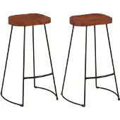 vidaXL Barkrukken 2 st Gavin 50x40x78 cm massief mangohout